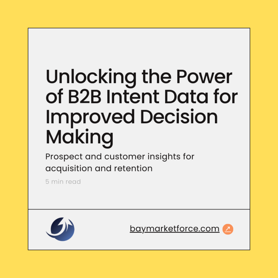 Unlocking the Power of B2B Intent Data for Improved Decision Making